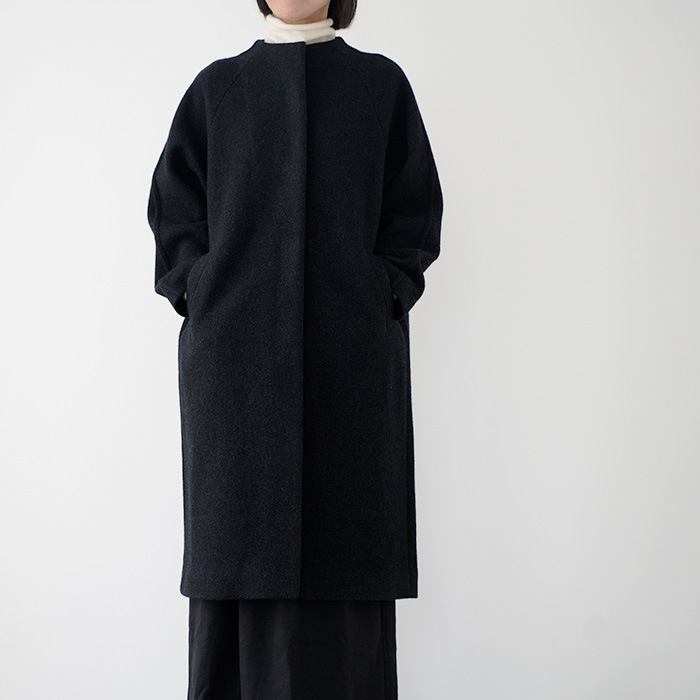 evam eva २ 󥰥 press wool raglan coat ץ쥹 饰  E253K091 ǥ