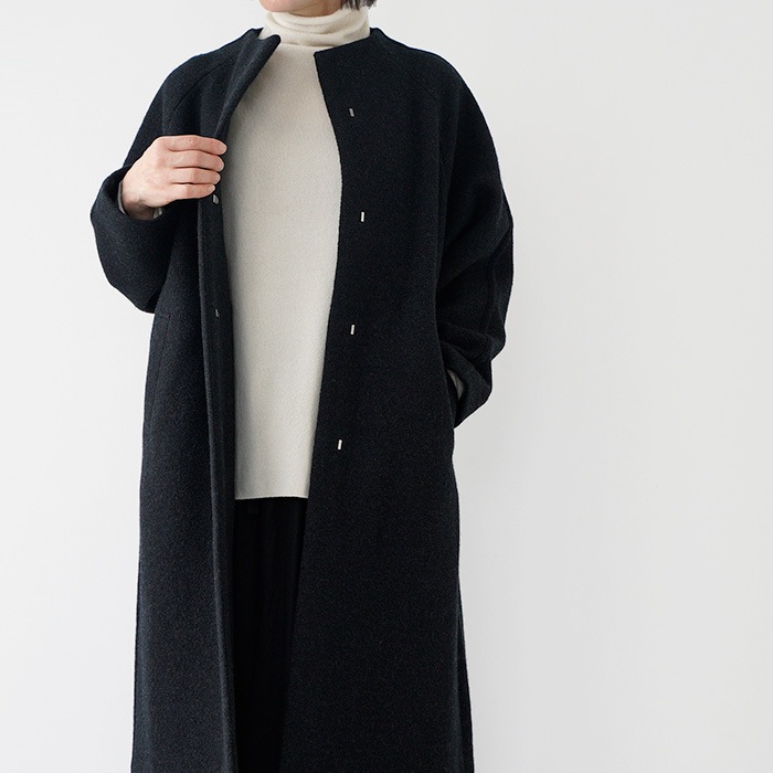 evam eva २ 󥰥 press wool raglan coat ץ쥹 饰  E253K091 ǥ