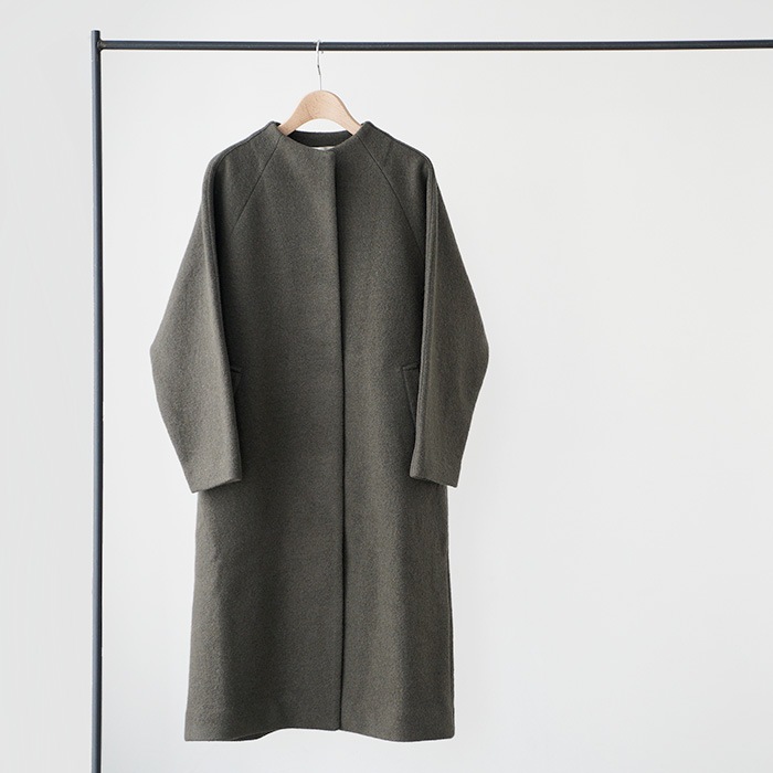 evam eva २ 󥰥 press wool raglan coat ץ쥹 饰  E253K091 ǥ