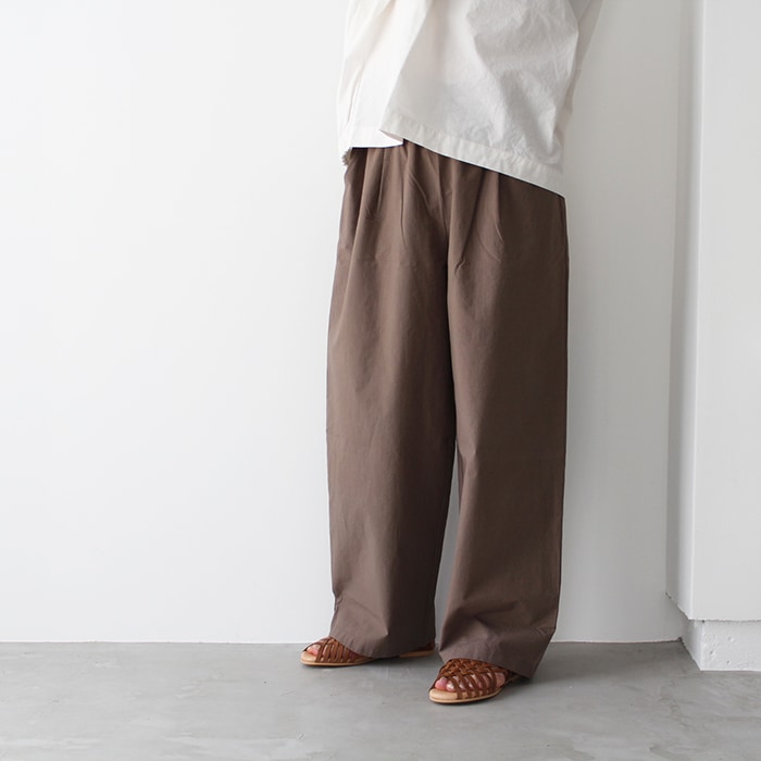 evam eva エヴァムエヴァ cotton wide pants コットンワイドパンツ