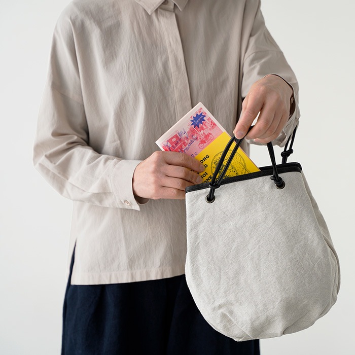 CLASKA kalsac クラスカ カルサック ハンドバッグ Sac de lacet toile