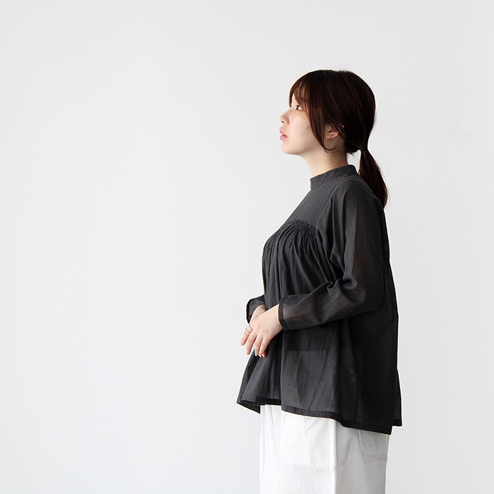 �������२���� �ץ륪���С� evam eva ���㡼��� �ץ륪���С� shirring pullover E231T095 ��ǥ�����