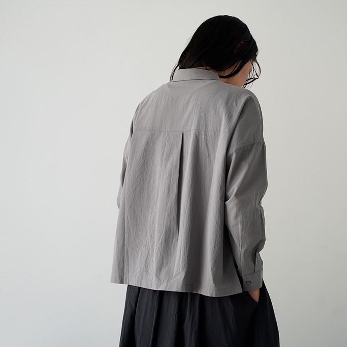 �������२���� �ȥåץ� evam eva cotton shirt ���åȥ� ����� E261T118  ��ǥ�����  ����� �֥饦��