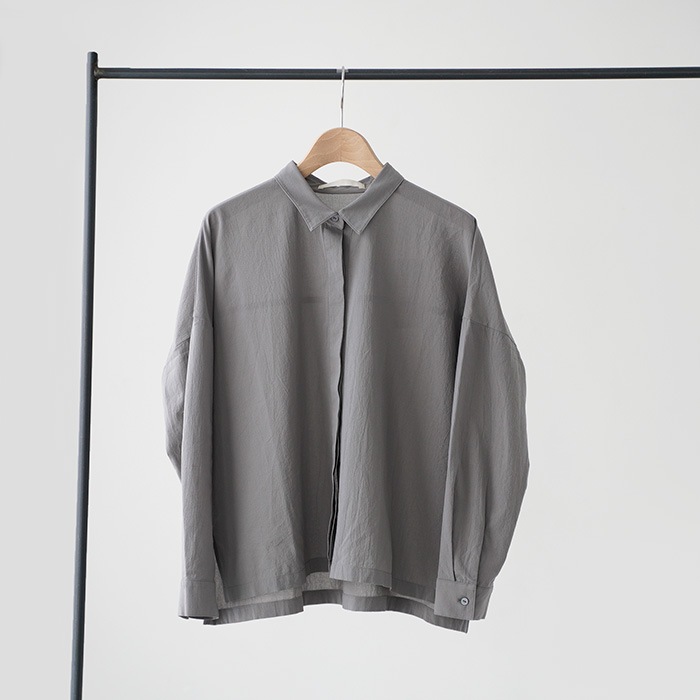 �������२���� �ȥåץ� evam eva cotton shirt ���åȥ� ����� E261T118  ��ǥ�����  ����� �֥饦��