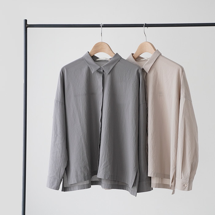 �������२���� �ȥåץ� evam eva cotton shirt ���åȥ� ����� E261T118  ��ǥ�����  ����� �֥饦��