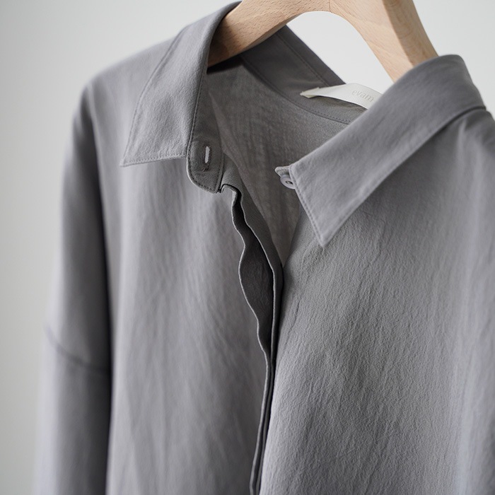 �������२���� �ȥåץ� evam eva cotton shirt ���åȥ� ����� E261T118  ��ǥ�����  ����� �֥饦��