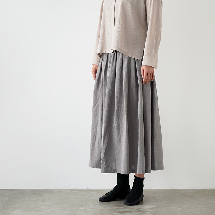 �������२���� �ȥåץ� evam eva cotton skirt ���åȥ� �������� E261T121 ��ǥ����� �ܥȥॹ