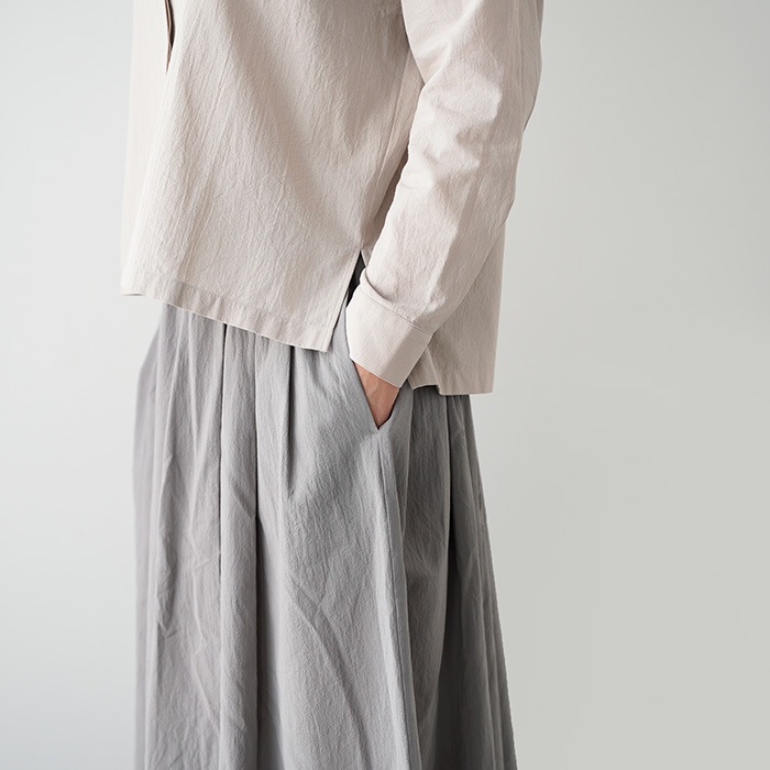 �������२���� �ȥåץ� evam eva cotton skirt ���åȥ� �������� E261T121 ��ǥ����� �ܥȥॹ