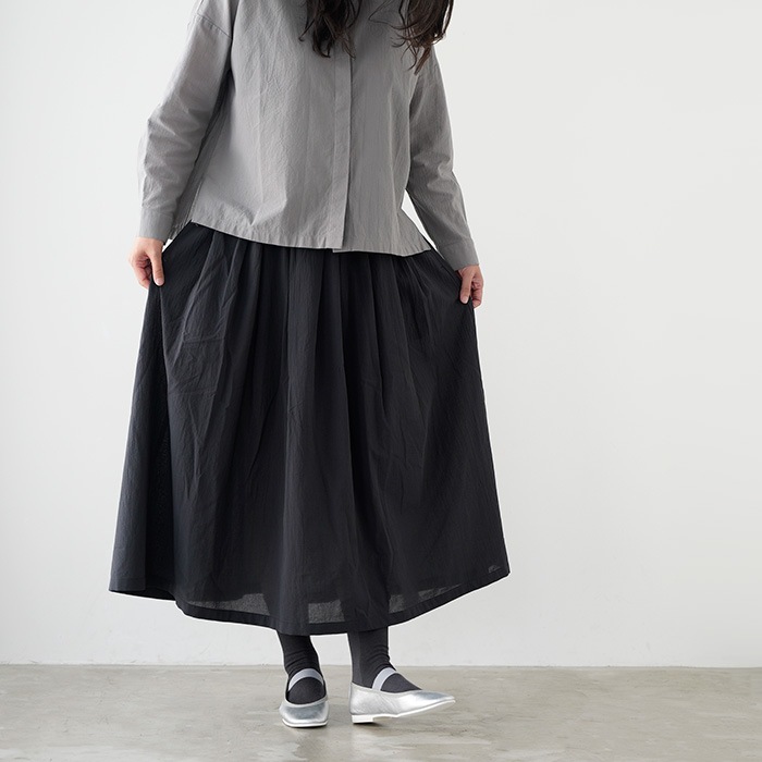 �������२���� �ȥåץ� evam eva cotton skirt ���åȥ� �������� E261T121 ��ǥ����� �ܥȥॹ