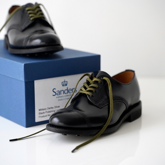 Sanders ��������� Military Derby Shoe  Black Polishing Leather 1830B �ߥ꥿�꡼�����ӡ����塼�� ��ǥ�����