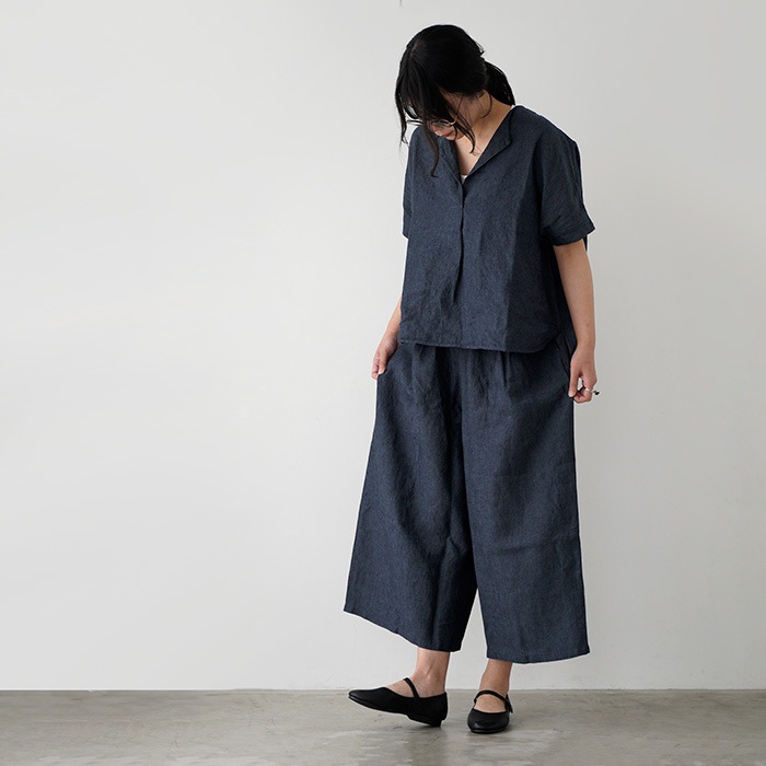�������२���� evam eva ��ͥ� ������å� llinen culottes E261T177 �ѥ�� ��ǥ�����