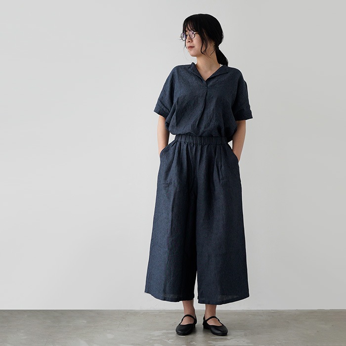 �������२���� evam eva ��ͥ� ������å� llinen culottes E261T177 �ѥ�� ��ǥ�����