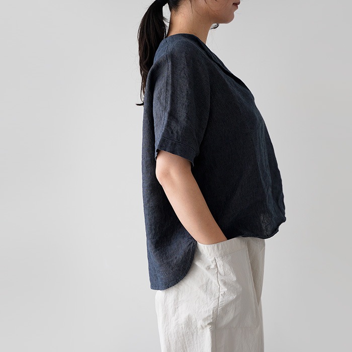�������२���� �ȥåץ� evam eva linen tuck pullover ��ͥ� ���å� �ץ륪���С� E261T175  �ȥåץ� �����