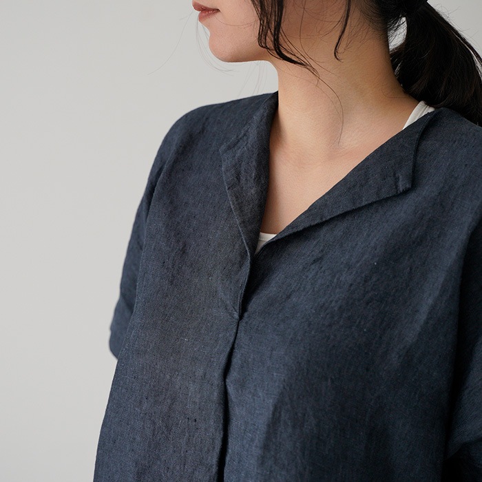 �������२���� �ȥåץ� evam eva linen tuck pullover ��ͥ� ���å� �ץ륪���С� E261T175  �ȥåץ� �����