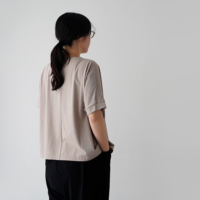 evam eva �������२����  cut&sew wide pullover ���åȥ��� �磻�� �ץ륪���С� E261C169  �ȥåץ� T�����