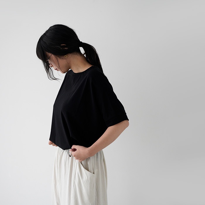 evam eva �������२����  cut&sew wide pullover ���åȥ��� �磻�� �ץ륪���С� E261C169  �ȥåץ� T�����
