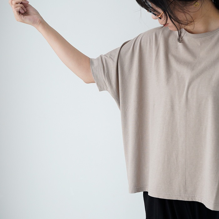 evam eva �������२����  cut&sew wide pullover ���åȥ��� �磻�� �ץ륪���С� E261C169  �ȥåץ� T�����