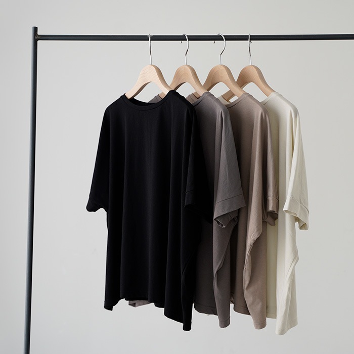 evam eva �������२����  cut&sew wide pullover ���åȥ��� �磻�� �ץ륪���С� E261C169  �ȥåץ� T�����