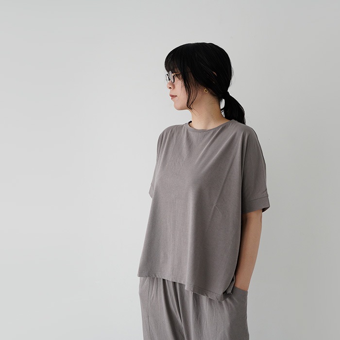 evam eva �������२����  cut&sew wide pullover ���åȥ��� �磻�� �ץ륪���С� E261C169  �ȥåץ� T�����