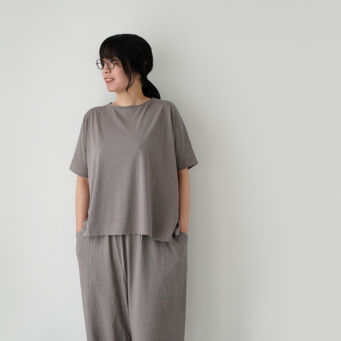 evam eva �������२����  cut&sew wide pullover ���åȥ��� �磻�� �ץ륪���С� E261C169  �ȥåץ� T�����