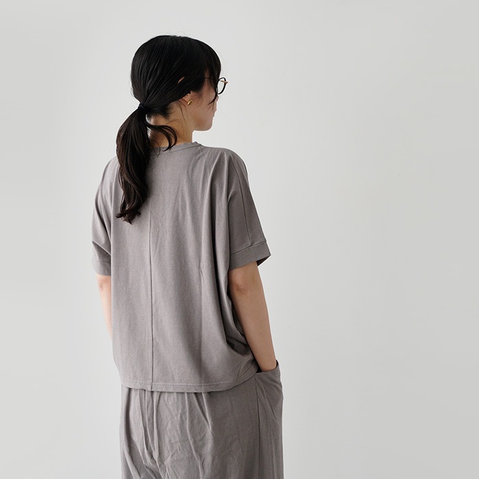 evam eva �������२����  cut&sew wide pullover ���åȥ��� �磻�� �ץ륪���С� E261C169  �ȥåץ� T�����
