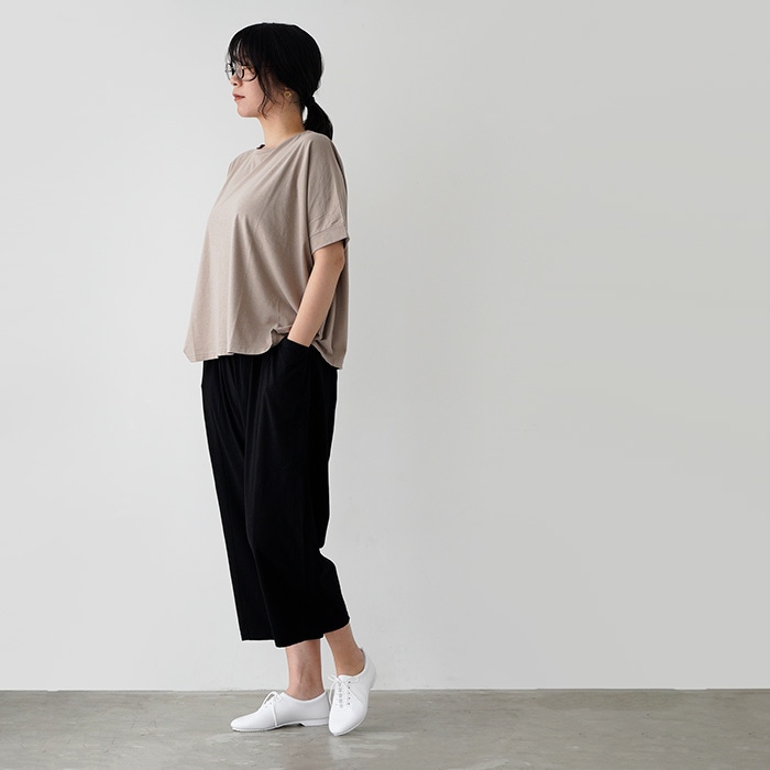 evam eva �������२����  cut&sew cropped pants ���åȥ��� �����åץɥѥ�� E261C170  �ܥȥॹ �ѥ��