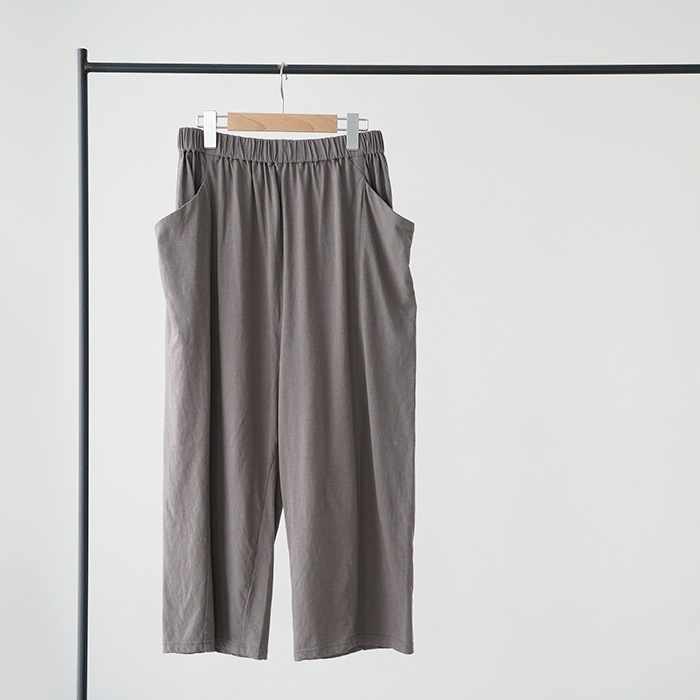 evam eva �������२����  cut&sew cropped pants ���åȥ��� �����åץɥѥ�� E261C170  �ܥȥॹ �ѥ��