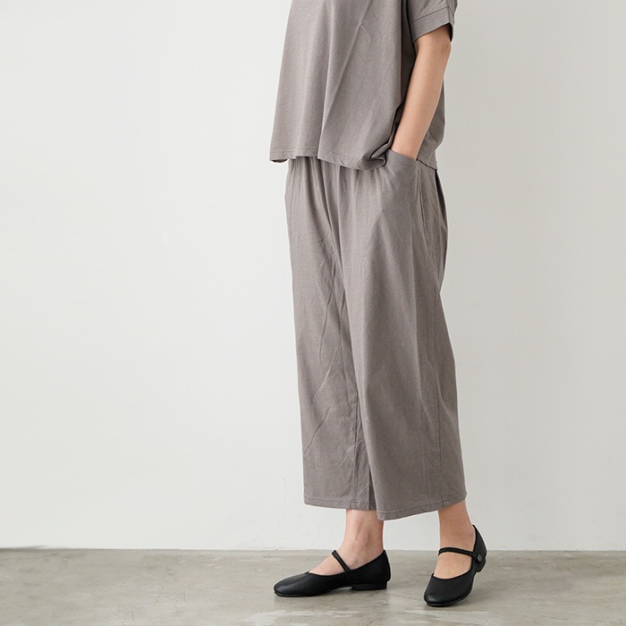 evam eva �������२����  cut&sew cropped pants ���åȥ��� �����åץɥѥ�� E261C170  �ܥȥॹ �ѥ��