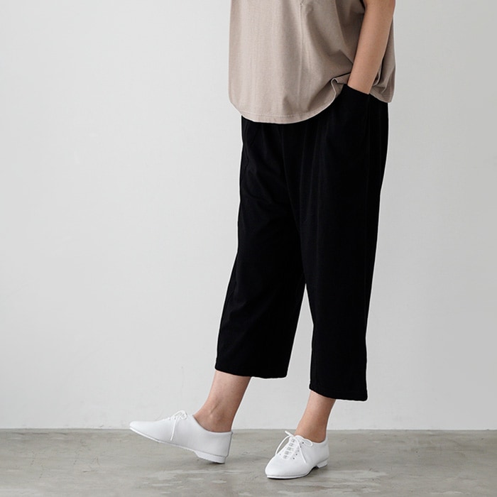 evam eva �������२����  cut&sew cropped pants ���åȥ��� �����åץɥѥ�� E261C170  �ܥȥॹ �ѥ��