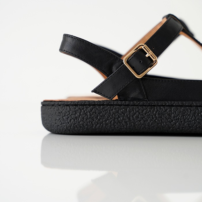 MOHI サンダル モヒ Tストラップサンダル 8029-1 ブラック レディース