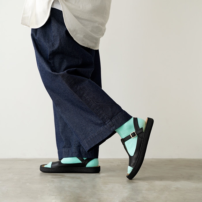 MOHI サンダル モヒ Tストラップサンダル 8029-1 ブラック レディース