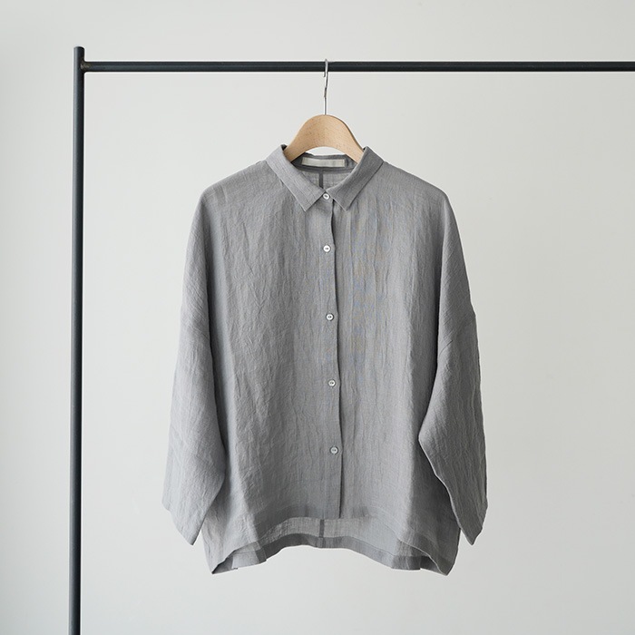 evam eva �������२���� linen wide shirt ��ͥ� �磻�� ����� E261T205  �ȥåץ� ��ǥ�����
