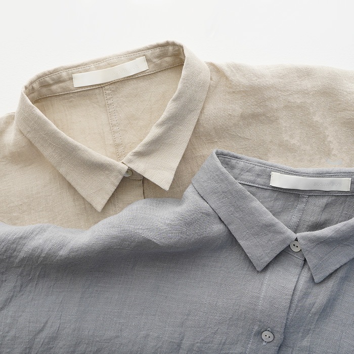 evam eva �������२���� linen wide shirt ��ͥ� �磻�� ����� E261T205  �ȥåץ� ��ǥ�����