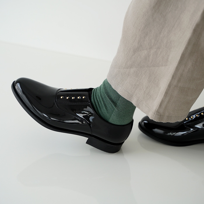 新品 TEMPERATE ネイビー レインシューズ 40 テンパレイト サイドゴア