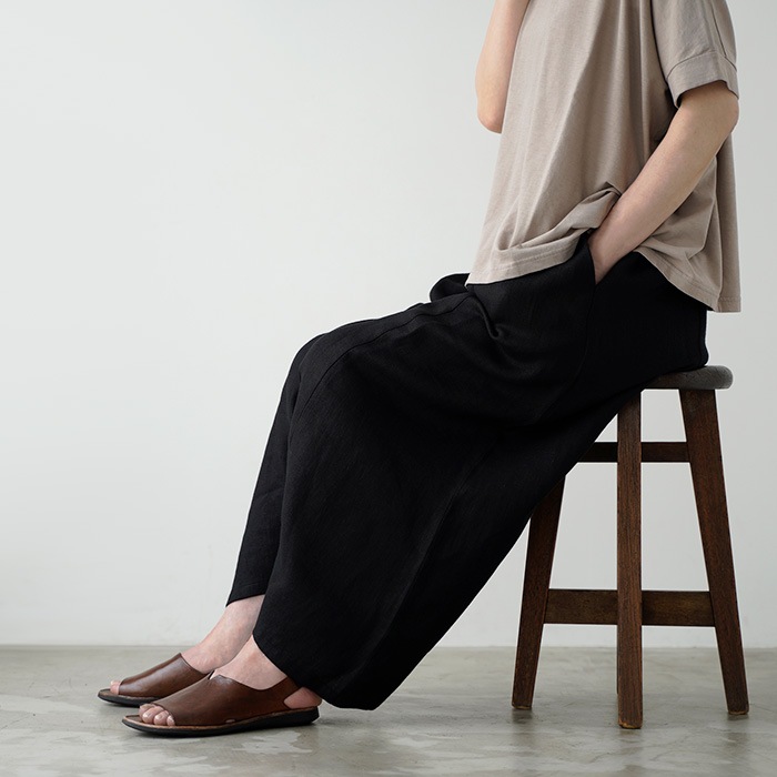 �������२���� �ѥ�� evam eva linen sarrouel pants ��ͥ� ���륨�� �ѥ�� E261T233 ��ǥ�����  �ܥȥॹ
