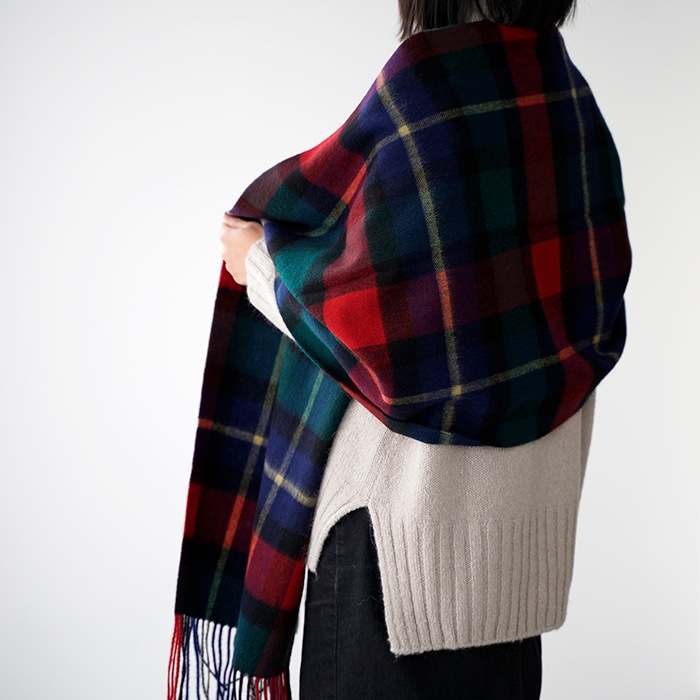 TWEEDMILL �ĥ����ɥߥ� ��Ƚ�֥�󥱥åȥ��ȡ��� Lambwool Knee Rug 50-190 Tartan ��ǥ�����