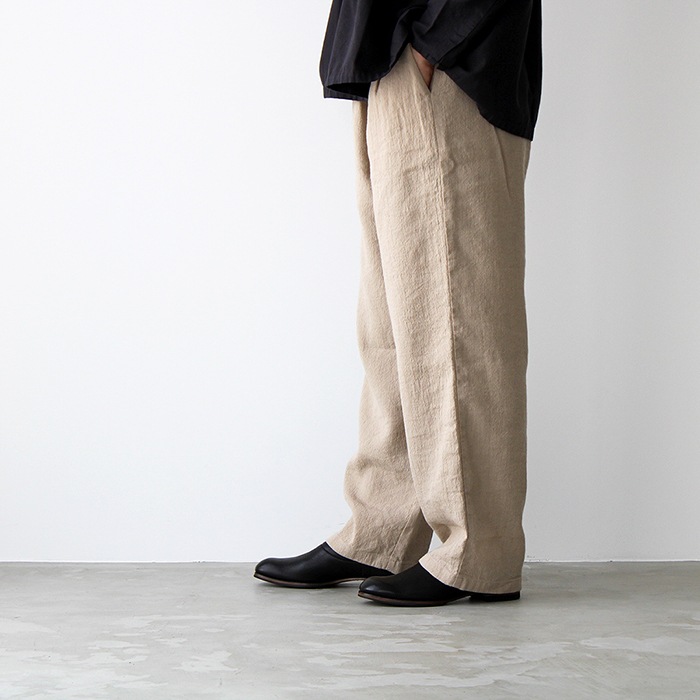 evam eva �������२���� wide pants �磻�ɥѥ�� E223T087 beige �١����� �ѥ��