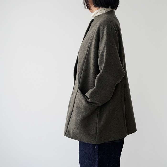 evam eva �������२���� �ץ쥹�����륷�硼�ȥ����� press wool short coat E253K090 ������ ��ǥ�����