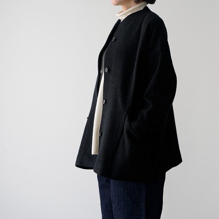 evam eva �������२���� �ץ쥹�����륷�硼�ȥ����� press wool short coat E253K090 ������ ��ǥ�����