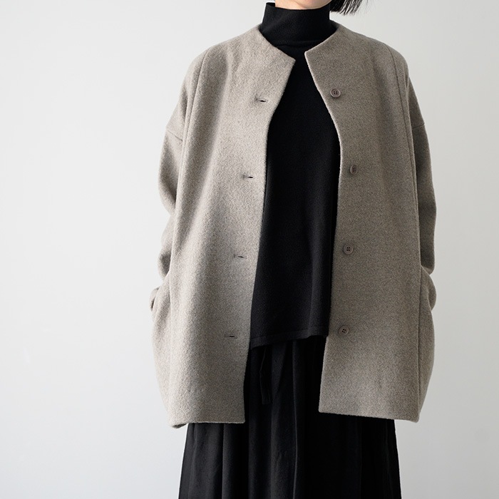 evam eva �������२���� �ץ쥹�����륷�硼�ȥ����� press wool short coat E253K090 ������ ��ǥ�����