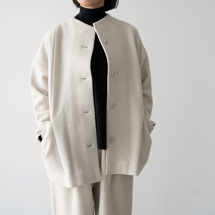 evam eva �������२���� �ץ쥹�����륷�硼�ȥ����� press wool short coat E253K090 ������ ��ǥ�����