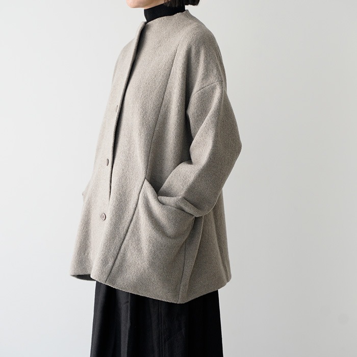 evam eva �������२���� �ץ쥹�����륷�硼�ȥ����� press wool short coat E253K090 ������ ��ǥ�����