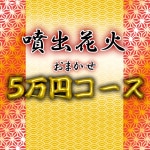 送料無料!噴出花火おまかせ5万円コース