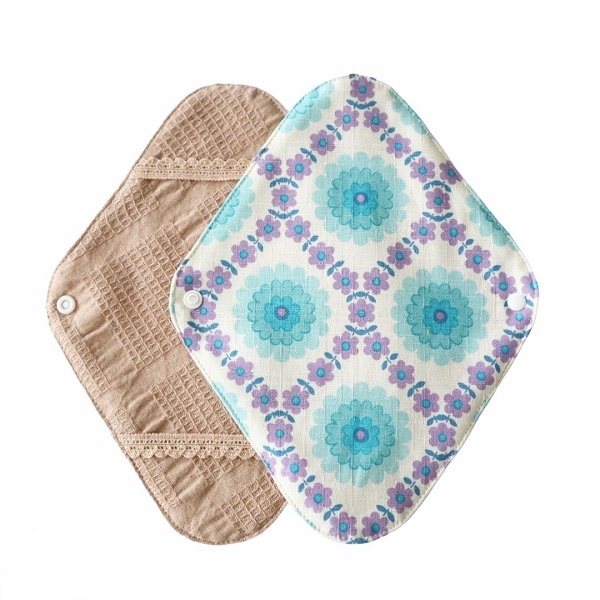 布ナプキンホルダー[レトロフラワー／ブルー]