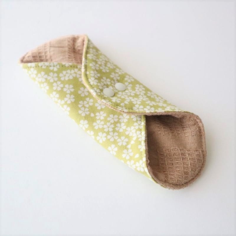 あたため布 [Ｍサイズ／桜／グリーン]