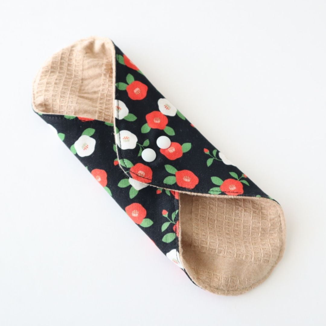 あたため布 [Lサイズ/椿/黒]