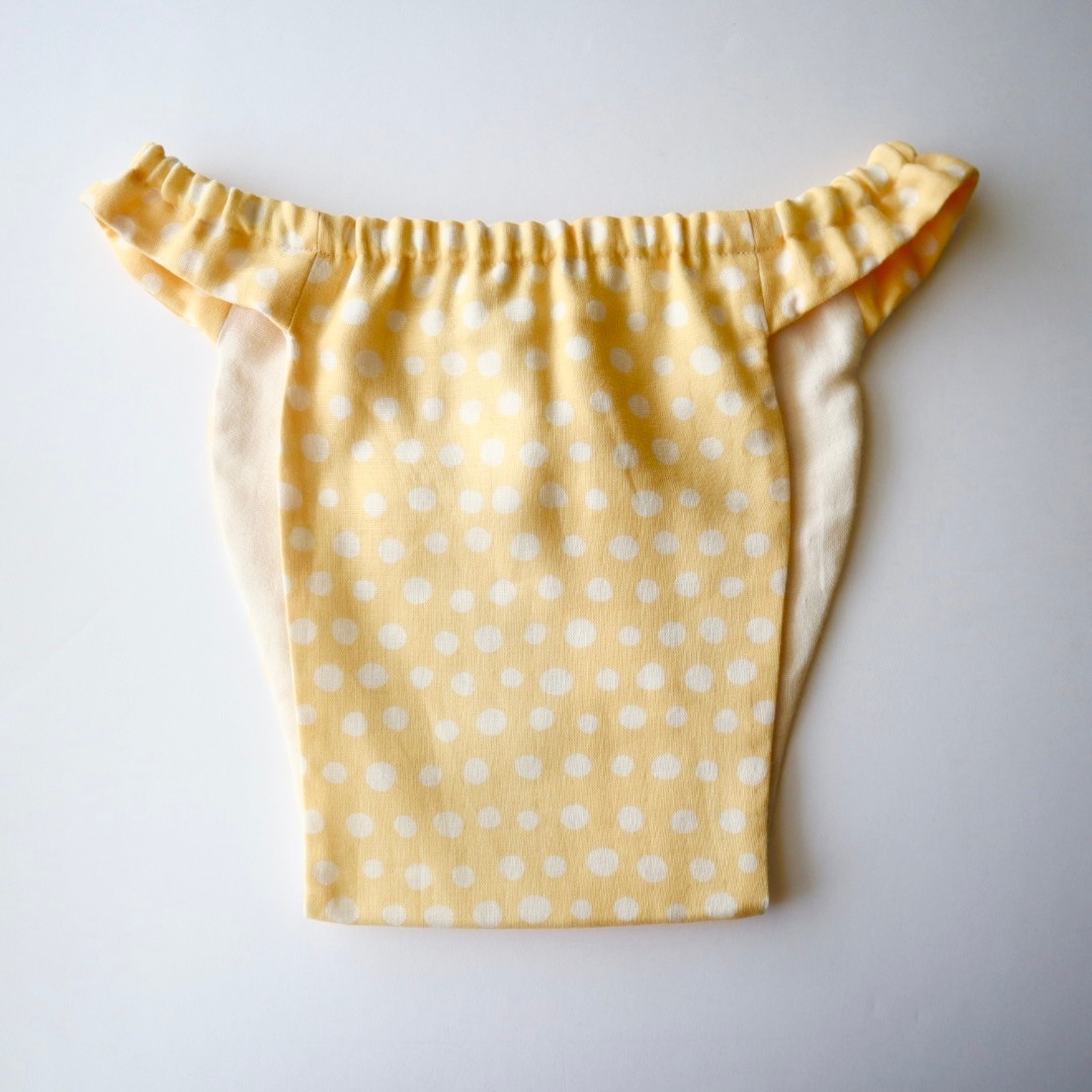 キッズふんてぃ [Mサイズ／ドット／イエロー]