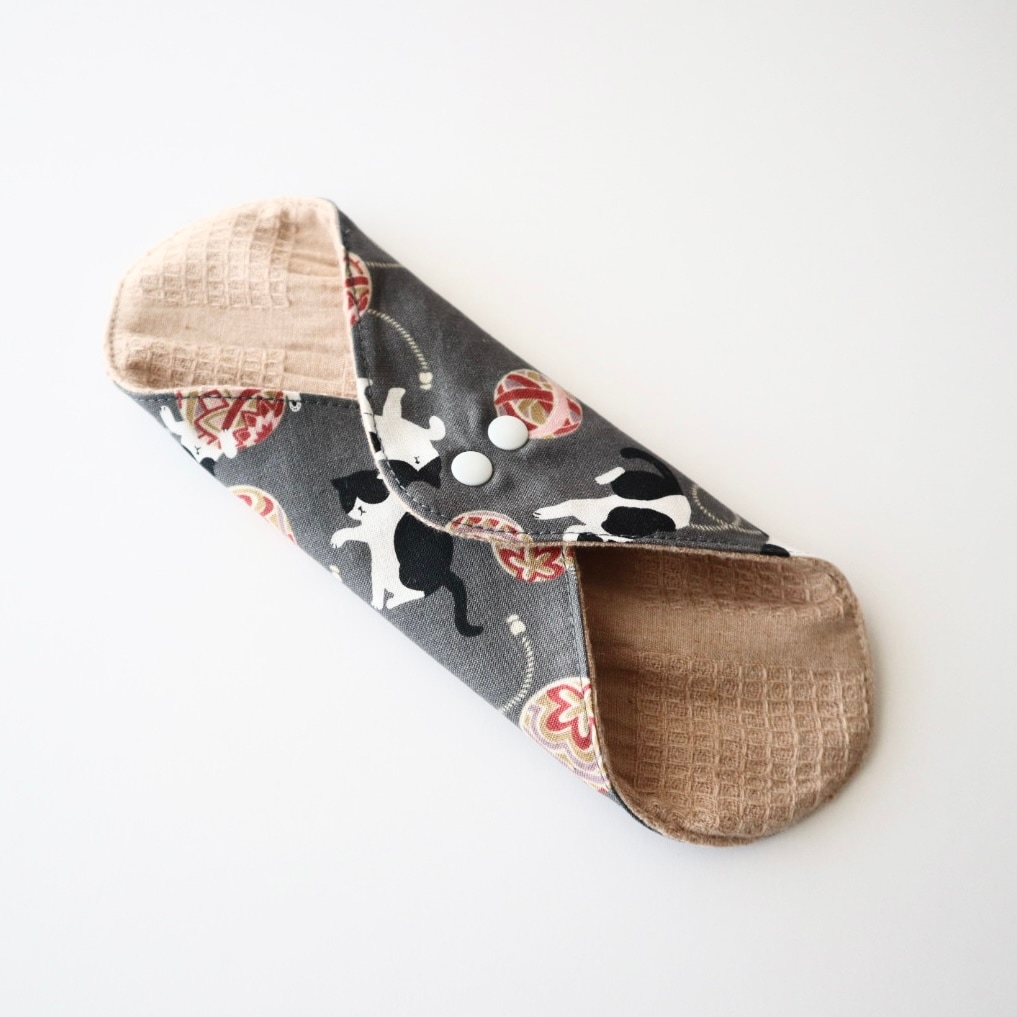 あたため布 [Lサイズ/猫/水墨]