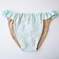 ふんてぃ[LLサイズ／ゴムタイプ／リーフ／ブルー]