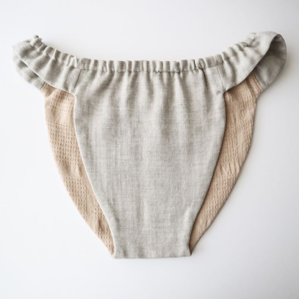 ふんてぃ[MLサイズ/ゴムタイプ/オーガニックコットン/茶綿/モカ]